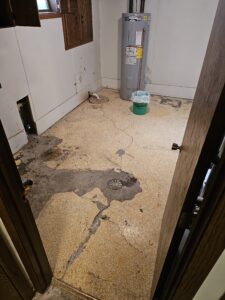 Before photo of laundry room.