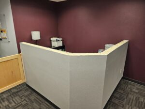 desk before custom wood top