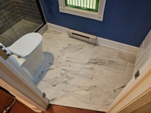 tile bathroom floor
