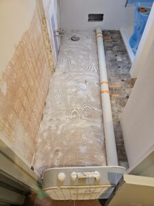 sheet vinyl floor istallation