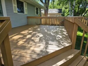 after deck refinishing
