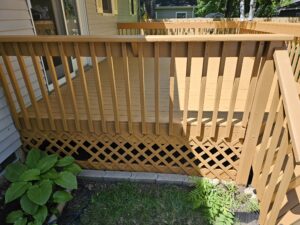 after deck refinishing